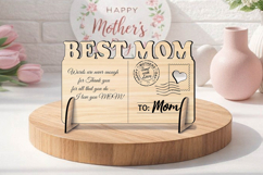 Best Mom Post Card Happy Mother's Day Gift SVG Laser Grandma Product Image 2
