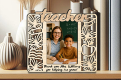 SVG Butterfly Teacher Student Photo Frame Gift School Laser Product Image 2