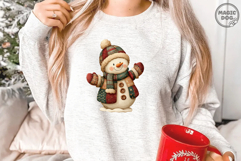 Watercolor Snowman|Christmas Holiday Cozy Winter Patchwork Product Image 2