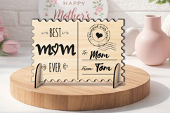 Best Mom Ever Happy Mother's Day Post Card Gift SVG Laser Product Image 3