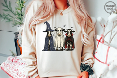 Halloween Cow Cute Cow Ghost Witch Vampire Spooky Cow PNG Product Image 2