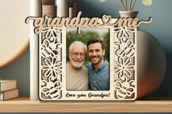 Grandpa and Me SVG Bee Summer Grandkids Frame Picture Photo Product Image 2