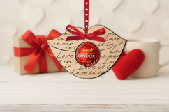 Love Kiss Candy Holder SVG Laser Gift Valentine Day Present Product Image 3