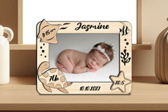 Ocean Sea Baby Photo Frame SVG Summer Newborn Picture Gift Product Image 2