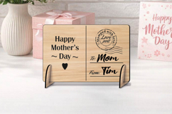 SVG Happy Mother's Day Post Card Gift Laser Present Grandma Product Image 2