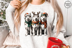 Husky Christmas|Siberian Husky Santa Hat|Christmas Lighting Product Image 2