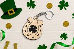 SVG Horse Shoe Keychain St. Patrick's Day Lucky Charm Gift Product Image 2