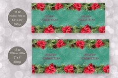 Christmas Mug Sublimation | Poinsettia Mug Wrap 11 &amp; 15 oz Product Image 2