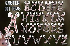 26 Easter Letter Ornament Bunny Tail Alphabet Laser Gift SVG Product Image 2