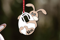 SVG Easter Laser Bunny Letter N Basket Name Tag Gift Present Product Image 2