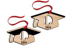 Laser Cut Graduation Letter L Ornament SVG School Academy Product Image 2