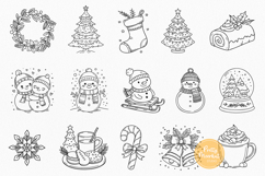 Christmas SVG Bundle: Reindeer, Santa, Snowman &amp; Christmas Product Image 3