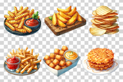 Potato Cuisine | Watercolor Food Clipart Mashed Baked PNG Product Image 2