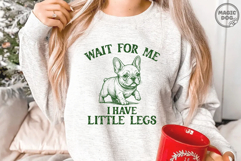 Funny Short People Quote|French Bulldog Meme Quote SVG Product Image 2