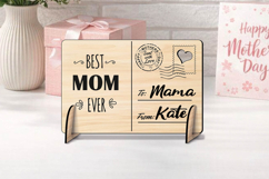 Mother's Day Laser SVG Post Card Gift Present Grandma Decor Product Image 2