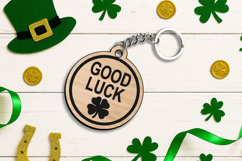 Good Lucky Charm Keychain SVG Patrick Day Laser Present Gift Product Image 2