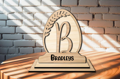 Monogram Letter B Family Gift Easter Globe Home Decor Laser Product Image 1