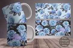Mug Sublimation Design 11oz &amp; 15oz | Floral Mug Wrap Product Image 1
