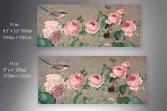 Flower Mug Sublimation | Vintage Roses Mug Wrap 11oz &amp; 15oz Product Image 2