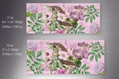Vintage Flowers Mug Sublimation Bundle | 11oz &amp; 15oz Wrap Product Image 3