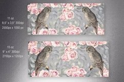 Vintage Owl and Flowers Mug Sublimation 11oz &amp; 15oz Product Image 2