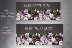 Mom sublimation. Mothers day mug sublimation. Floral wrap Product Image 2