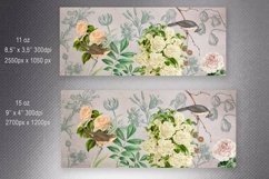 Vintage Flowers and Birds Mug Sublimation 11oz &amp; 15oz Product Image 2