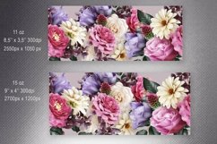 Floral Mug Sublimation. Bouquets of Roses and Tulip Mug Wrap Product Image 2