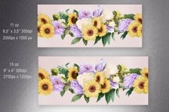 Sunflowers mug sublimation. Floral mug wrap. Product Image 2