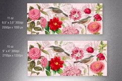 Vintage Flowers Mug Sublimation Bundle | 11oz &amp; 15oz Wrap Product Image 7