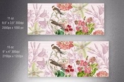 Vintage Flowers and Birds Mug Sublimation 11oz &amp; 15oz Product Image 2