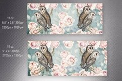 Vintage Owl Mug Sublimation Bundle | 11oz &amp; 15oz Floral Wrap Product Image 5