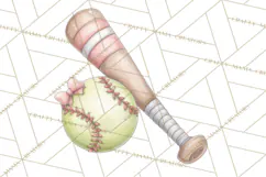 Whimsical Softball Mom Clipart PNG Game Day Mom Graphics Product Image 4