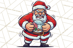 Mad Santa PNG Files | Funny Christmas PNG | Sublimation Product Image 2