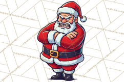 Mad Santa PNG Files | Funny Christmas PNG | Sublimation Product Image 3