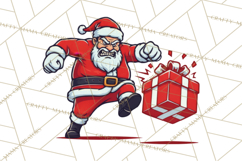 Mad Santa PNG Files | Funny Christmas PNG | Sublimation Product Image 4