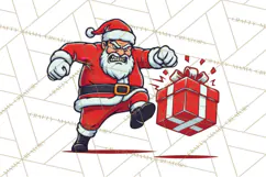 Mad Santa PNG Files | Funny Christmas PNG | Sublimation Product Image 4