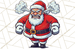 Mad Santa PNG Files | Funny Christmas PNG | Sublimation Product Image 3
