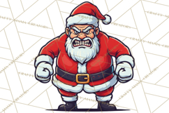 Mad Santa PNG Files | Funny Christmas PNG | Sublimation Product Image 5