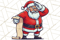 Mad Santa PNG Files | Funny Christmas PNG | Sublimation Product Image 3
