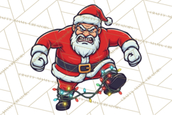 Mad Santa PNG Files | Funny Christmas PNG | Sublimation Product Image 5