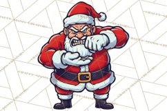 Mad Santa PNG Files | Funny Christmas PNG | Sublimation Product Image 2