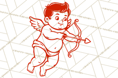 Kids Valentine SVG | Cupid Design | Love PNG Product Image 2