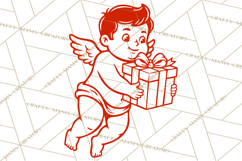 Kids Valentine SVG | Cupid Design | Love PNG Product Image 3