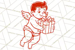 Kids Valentine SVG | Cupid Design | Love PNG Product Image 3