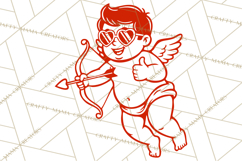 Kids Valentine SVG | Cupid Design | Love PNG Product Image 3