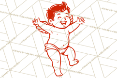 Kids Valentine SVG | Cupid Design | Love PNG Product Image 4