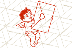 Kids Valentine SVG | Cupid Design | Love PNG Product Image 2