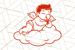 Kids Valentine SVG | Cupid Design | Love PNG Product Image 3