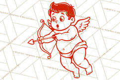 Kids Valentine SVG | Cupid Design | Love PNG Product Image 5